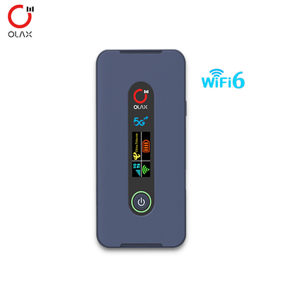 OLAX MF650 Wifi Saku 5G Mifis Wifi6 Portabel Luar Ruangan 4G 5G Wifi Seluler Nirkabel Router Mini Wifi Saku